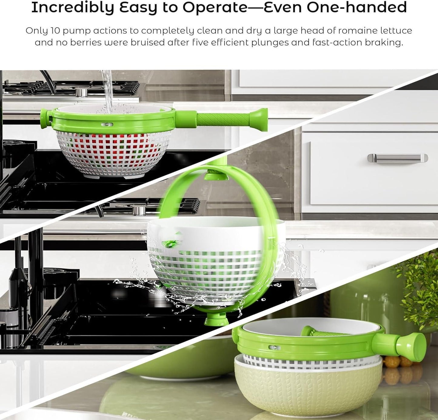 Spinning and Straining Colander